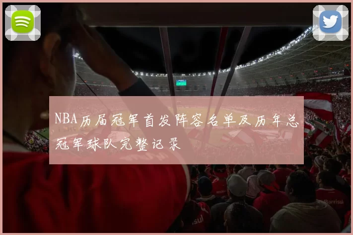 NBA历届冠军首发阵容名单及历年总冠军球队完整记录